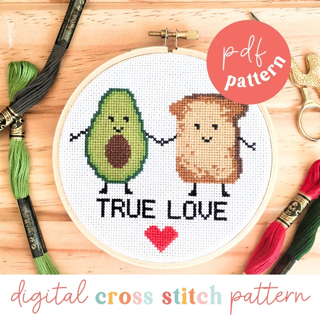 Avocado Love Embroidery