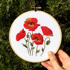 Poppies Modern Embroidery Kit - Craft Make Do