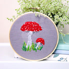 Red Mushroom Modern Embroidery Kit - Craft Make Do