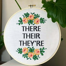 There Go The Grammar Nerds Cross Stitch Kit - Craft Make Do